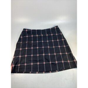 Tail Britt Golf Skort Black Pink Plaid Pocket Tennis Pickleball Active Skirt L